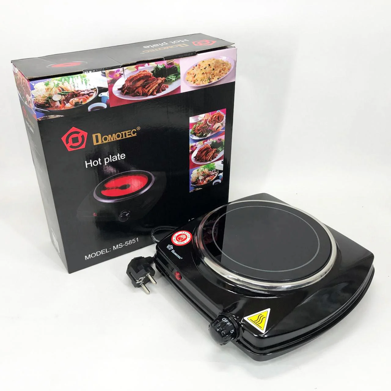 Електроплита настільна Domotec MS-5851 для компактного приготування їжі вдома чи на дачі - Зображення 13