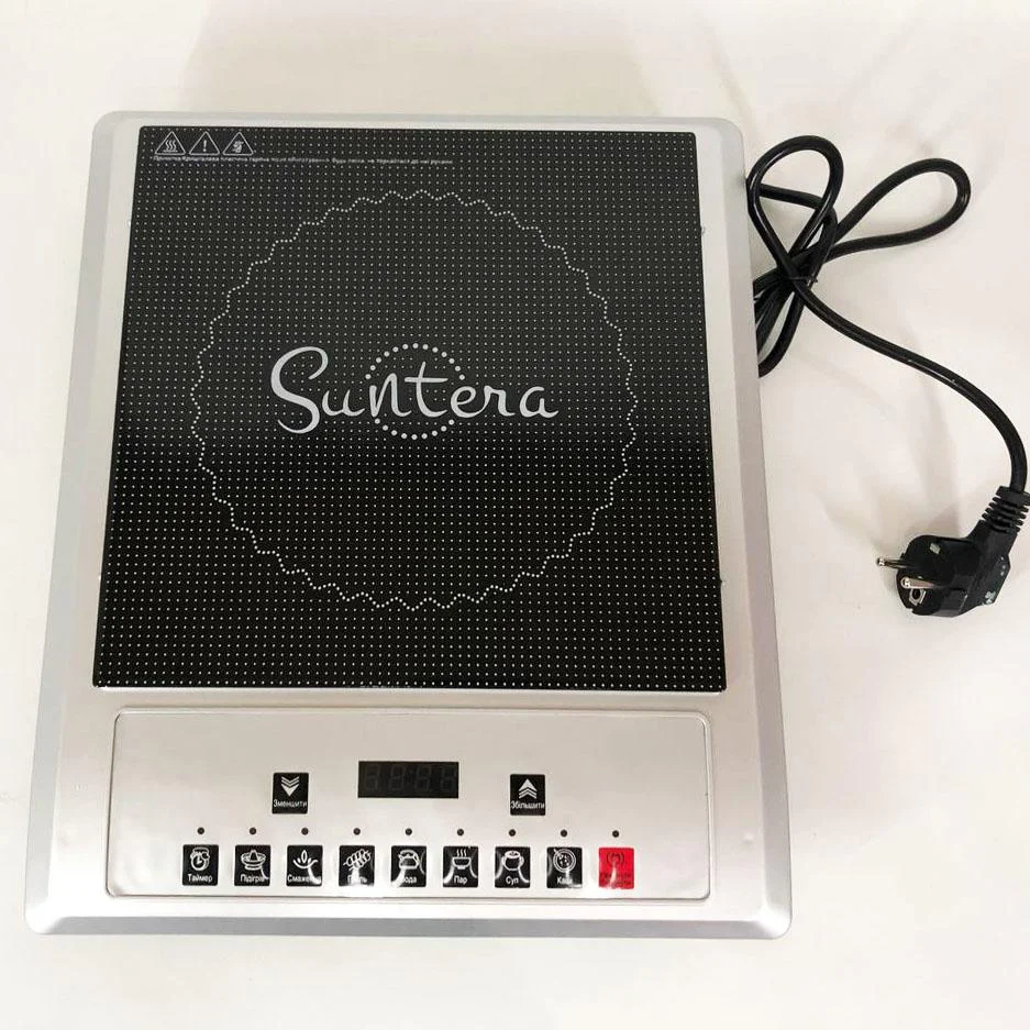 Плитка індукційна Suntera ICD-1012 з LED дисплеєм для зручного приготування страв. - Зображення 4