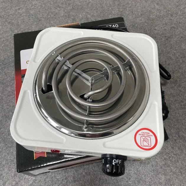 Плита Crownberg CB-3740 настільна електрична однокомфоркова спіральна для компактного використання на кухні. - Зображення 8