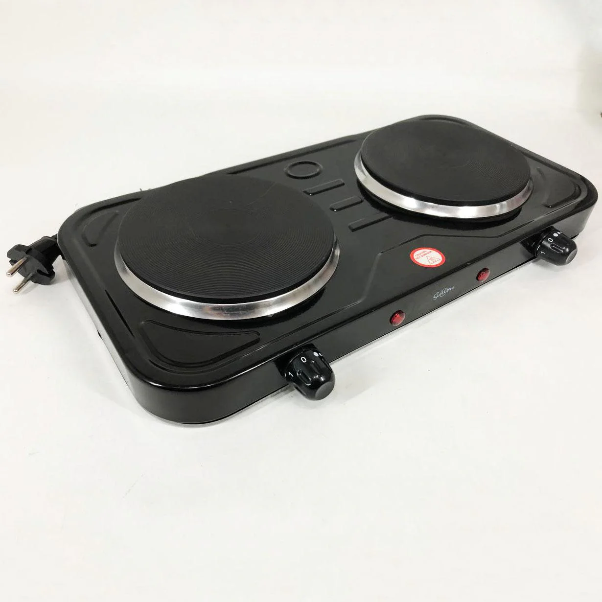 Плита електрична Suntera DP-1925 з двома конфорками для швидкого приготування їжі. - Зображення 4