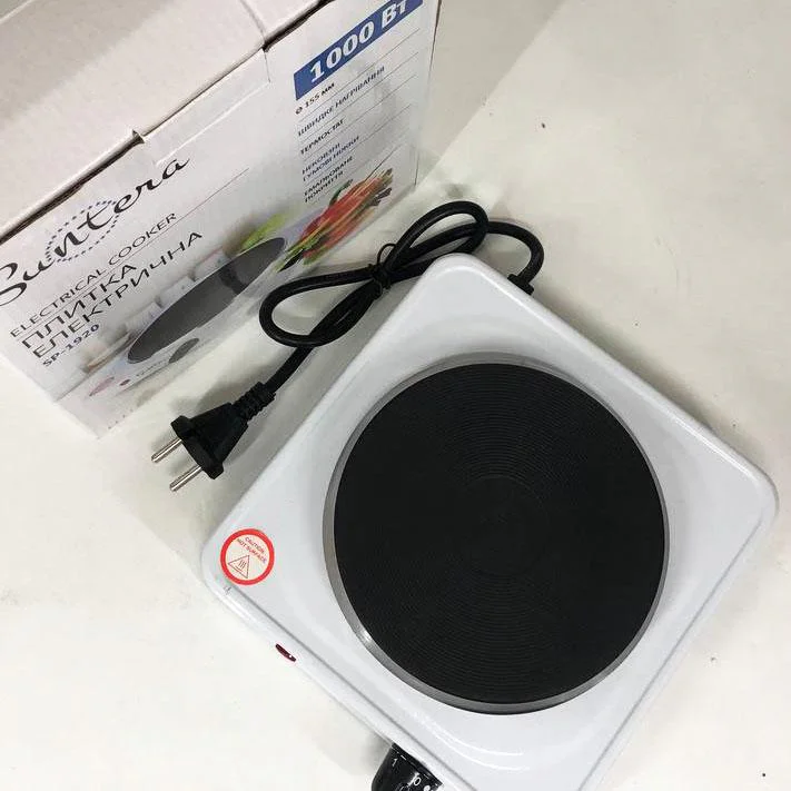 Плита електрична Suntera SP-1920, компактна одноконфоркова електроплита для приготування їжі. - Зображення 2
