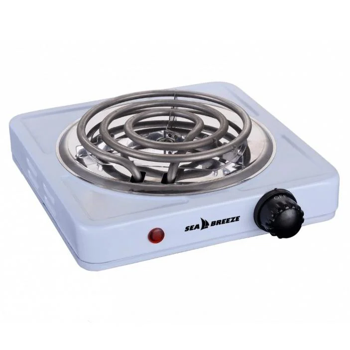 Настільна плита електрична Sea Breeze SB-062 1000 Вт, компактний і зручний пристрій для приготування їжі та розпалювання вугілля. - Зображення 9