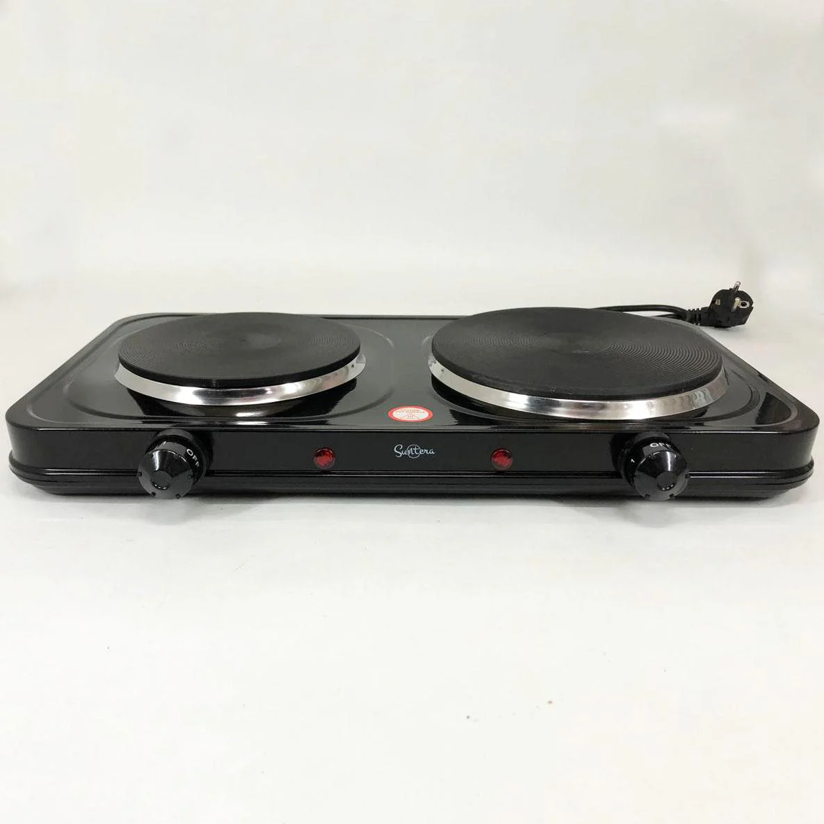 Плитка настільна електрична Suntera DP-1935B з двома конфорками для швидкого приготування їжі. - Зображення 6