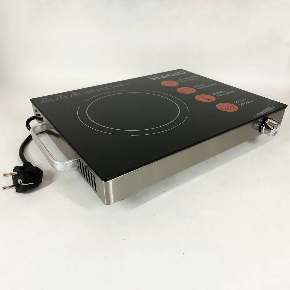 Настільна плита Magio MG-442 1500 Вт з інфрачервоним нагріванням для швидкого приготування їжі. - Зображення 11