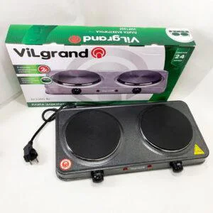 Настільна плита електрична ViLgrand VHP152F з термостатом для безпеки.