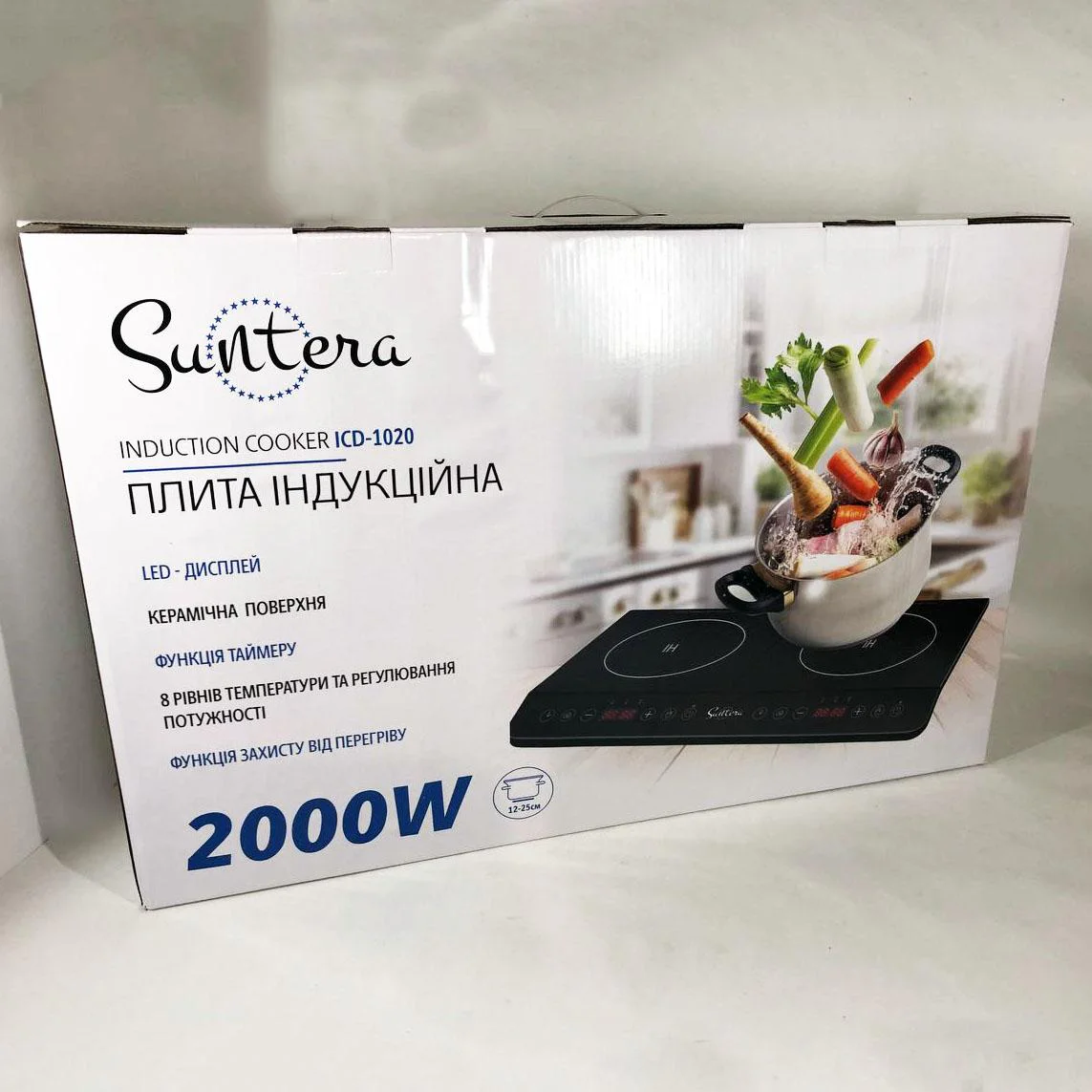Електроплита індукційна Suntera ICD-1020 з LED дисплеєм для комфортного приготування їжі. - Зображення 5