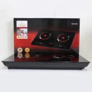 Інфрачервона двокомфоркова плита Crownberg CB-1330 з сенсорним керуванням 2000Вт для зручного приготування їжі.