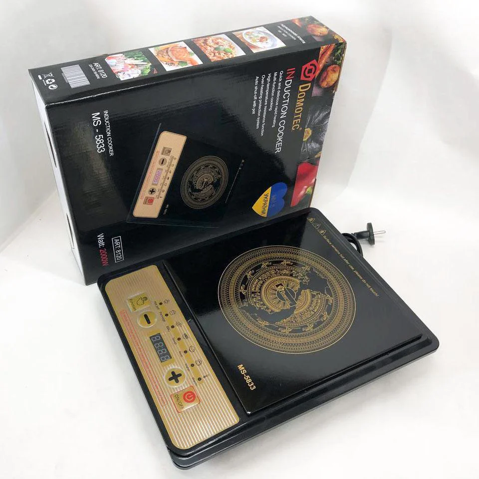 Настільна плита Domotec MS-5833 Однокомфортна Індукційна з потужністю 2000 Вт для швидкого приготування їжі. - Зображення 10