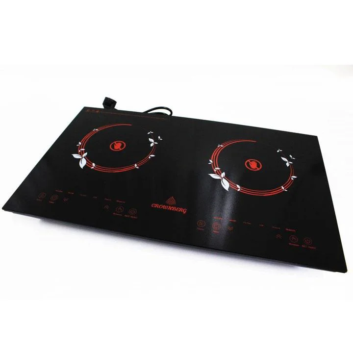 Інфрачервона двокомфоркова плита Crownberg CB-1330 з сенсорним керуванням 2000Вт для зручного приготування їжі. - Зображення 4