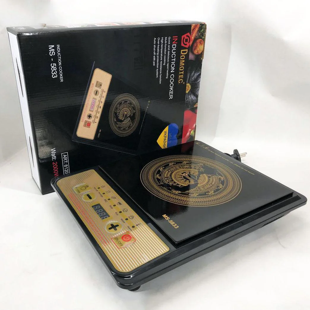 Настільна плита Domotec MS-5833 Однокомфортна Індукційна з потужністю 2000 Вт для швидкого приготування їжі. - Зображення 11