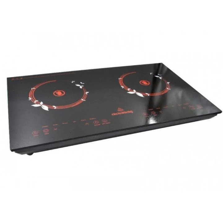 Інфрачервона двокомфоркова плита Crownberg CB-1330 з сенсорним керуванням 2000Вт для зручного приготування їжі. - Зображення 7