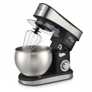 Тестоміс планетарний кухонний міксер Zepline ZP-137 чорний, потужність 3500 Вт, чаша 7 літрів, нержавіюча сталь