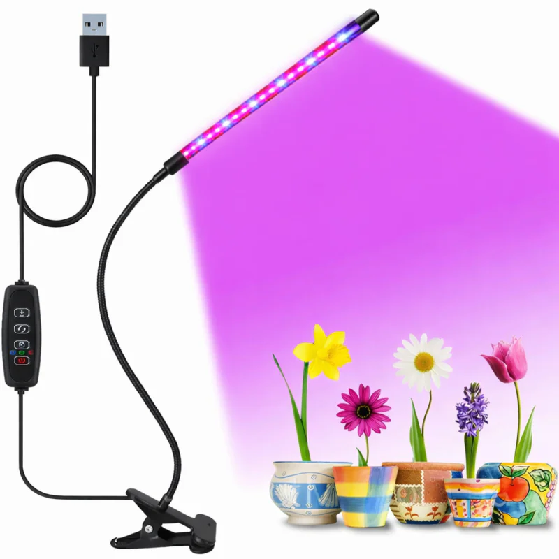 33998076118558_168950e2cf Світлодіодна фітолампа Grow Light для вирощування рослин Повний спектр 1 голова 1200 лм Таймер 3/9/12 годин