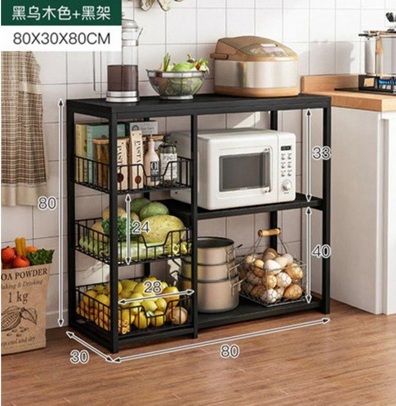 Кухонна полиця - органайзер XS-W56B 80х30х80см для зберігання предметів на кухні та в інших приміщеннях