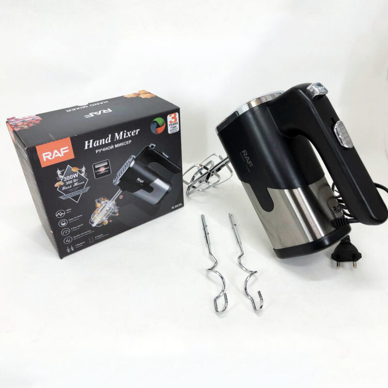Миксер RAF R-6630 5 скоростей 300 W – універсальний кухонний помічник для приготування страв.