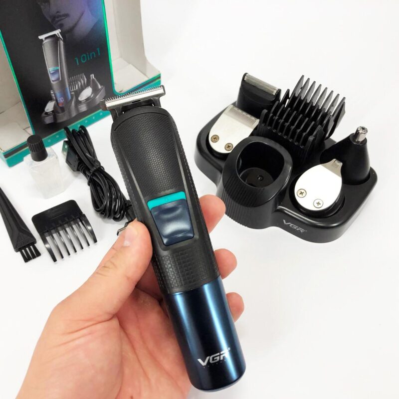 Машинка для стрижки волосся VGR V-108 — професійний тример 10 в 1 для ідеального вигляду.