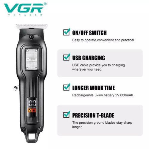Машинка для стрижки волосся VGR V-918 — професійний результат стрижки в домашніх умовах.
