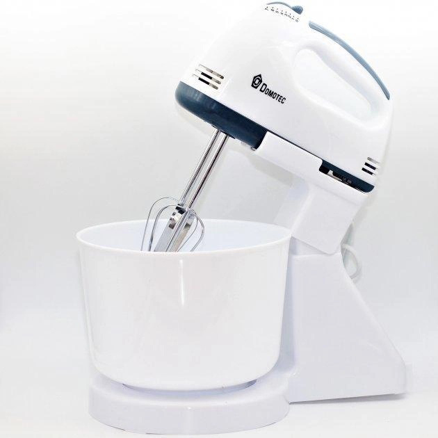 Миксер Domotec MS-1366 з чашею 2 л, 7 швидкостей для зручного використання