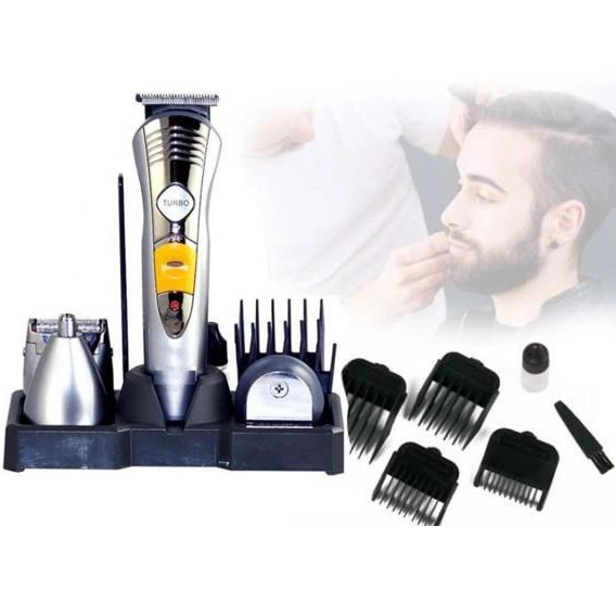Набір для стрижки Pro Gemei GM-580 тример 7в1 для догляду в будь-яких умовах