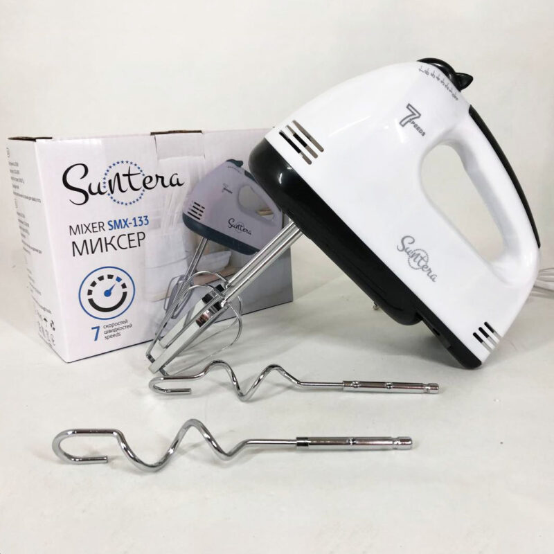Міксер Suntera SMX-133 | Найкращий ручний міксер для кухні з потужністю 300 Вт та 7 швидкостями.