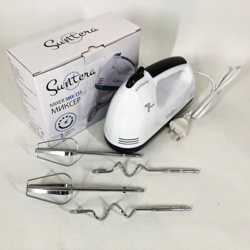 Міксер Suntera SMX-133 | Найкращий ручний міксер для кухні з потужністю 300 Вт та 7 швидкостями.