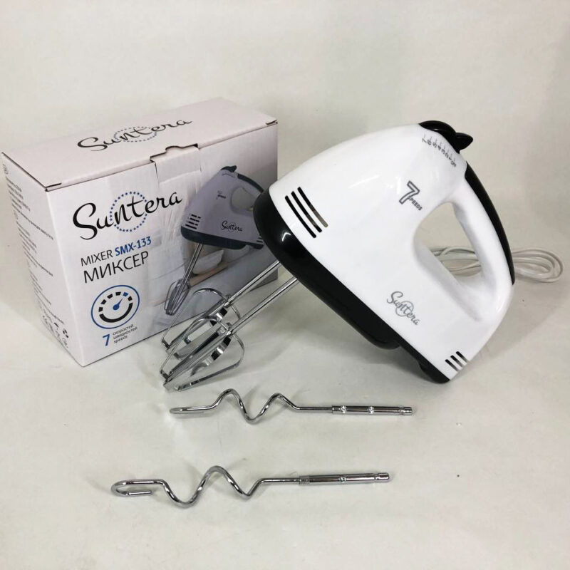 Міксер Suntera SMX-133 | Найкращий ручний міксер для кухні з потужністю 300 Вт та 7 швидкостями.