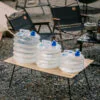 Складана каністра для води та харчових рідин 15л — зручна для транспортування та безпечна для здоров'я. Виконана з екологічних матеріалів.