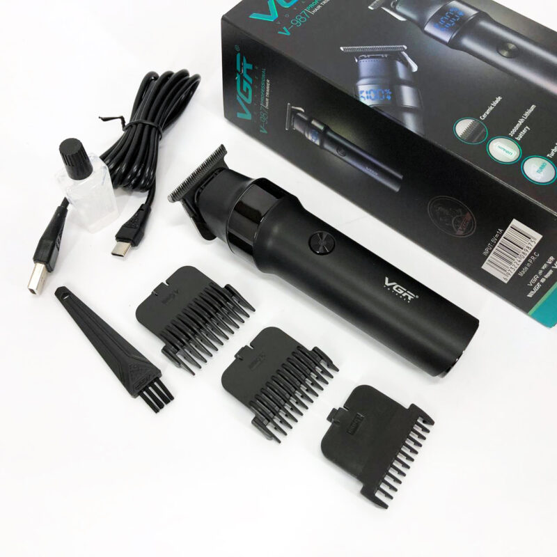Машинка для стрижки волосся VGR V-987 BLACK для точності та зручності стрижки.