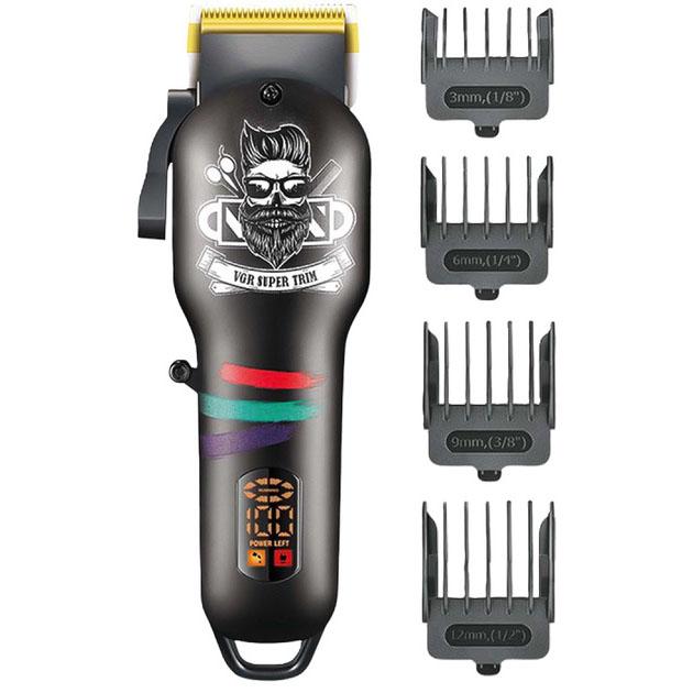 Машинка для стрижки волосся та бороди VGR V-699 з LED дисплеєм для професійного використання