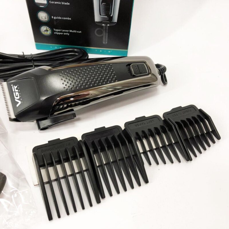 Машинка для стрижки волосся VGR V-120 — універсальний тример для бороди з насадками