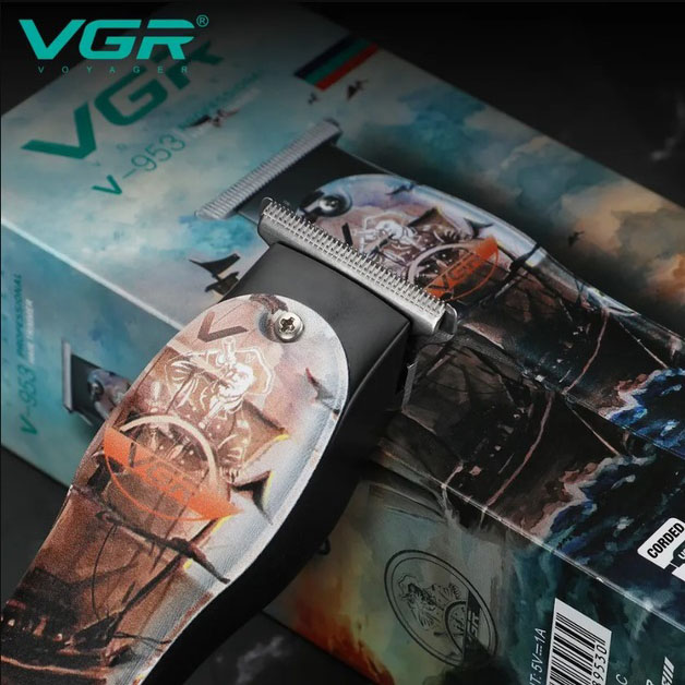 Професійний триммер VGR V-953 для стрижки волосся та бороди з насадками