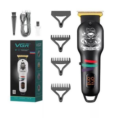 Машинка для стрижки волосся та бороди VGR V-699 з LED дисплеєм для професійного використання