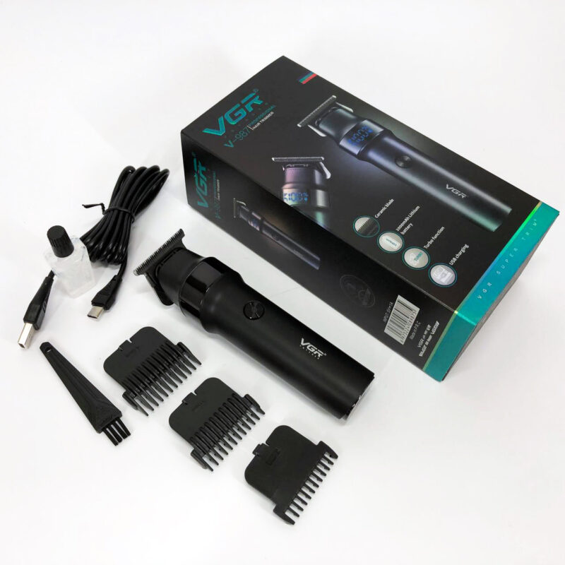 Машинка для стрижки волосся VGR V-987 BLACK для точності та зручності стрижки.