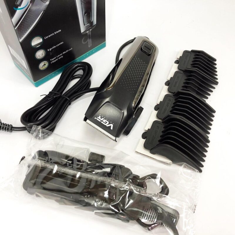 Машинка для стрижки волосся VGR V-120 — універсальний тример для бороди з насадками