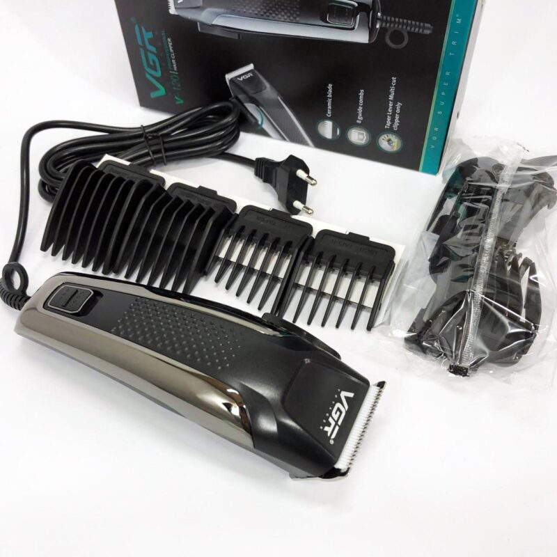 Машинка для стрижки волосся VGR V-120 — універсальний тример для бороди з насадками