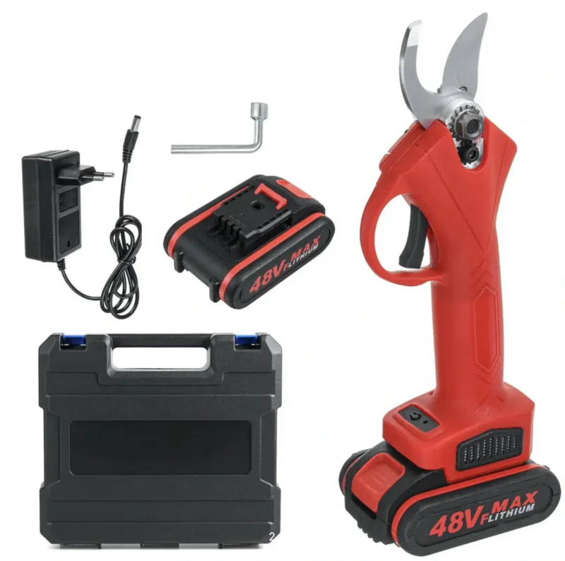 Cекатор Secateur 48 В електричні ножиці з 2 акумуляторами для обрізання дерев та чагарників
