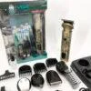 VGR V-106 Професійний набір 6 в 1 для стрижки волосся та бороди з LED дисплеєм та 9 насадками