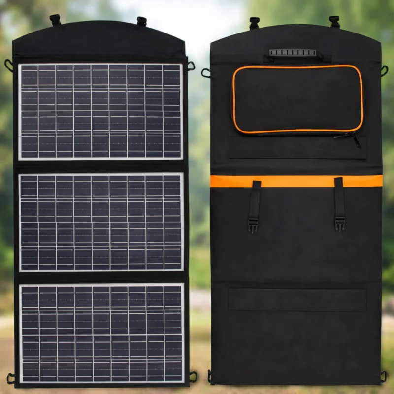 Складна Сонячна Панель 100w Портативна сонячна панель на 3 секції USB 100W компактність та універсальність для подорожей