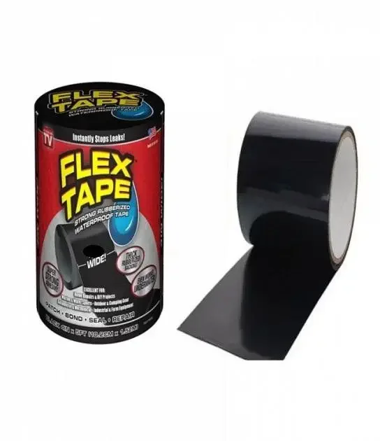 Flex Tape Водонепроникна ізоляційна надміцна скотч-стрічка для швидкого ремонту до 50 кг вантажу 20 см х 100 см