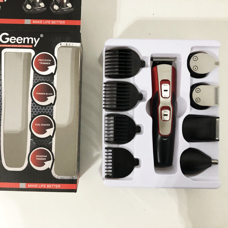 Машинка для стрижки GEMEI GM-592 10 в 1 для догляду за волоссям і бородою