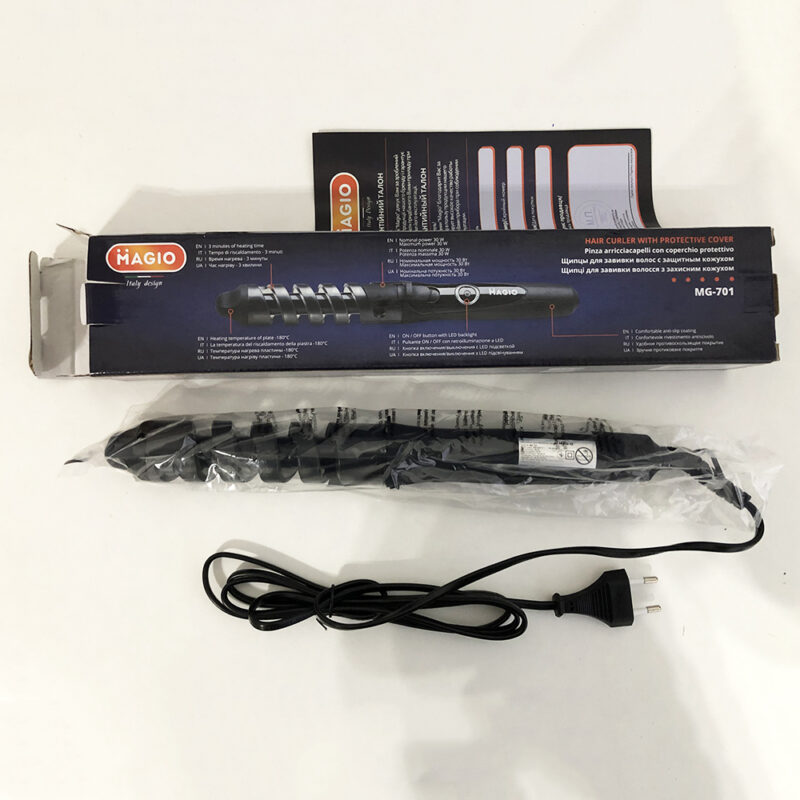 Щипці-плойка MAGIO MG-701 — універсальний інструмент для створення локонів