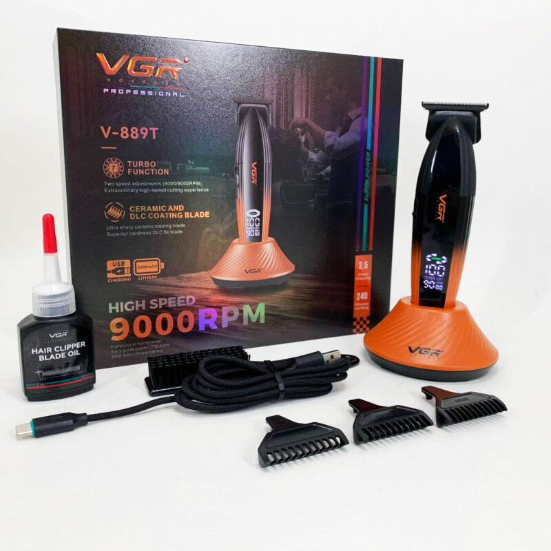 Машинка для стрижки VGR V-889T 9000RPM — потужність і зручність для ідеальної стрижки.