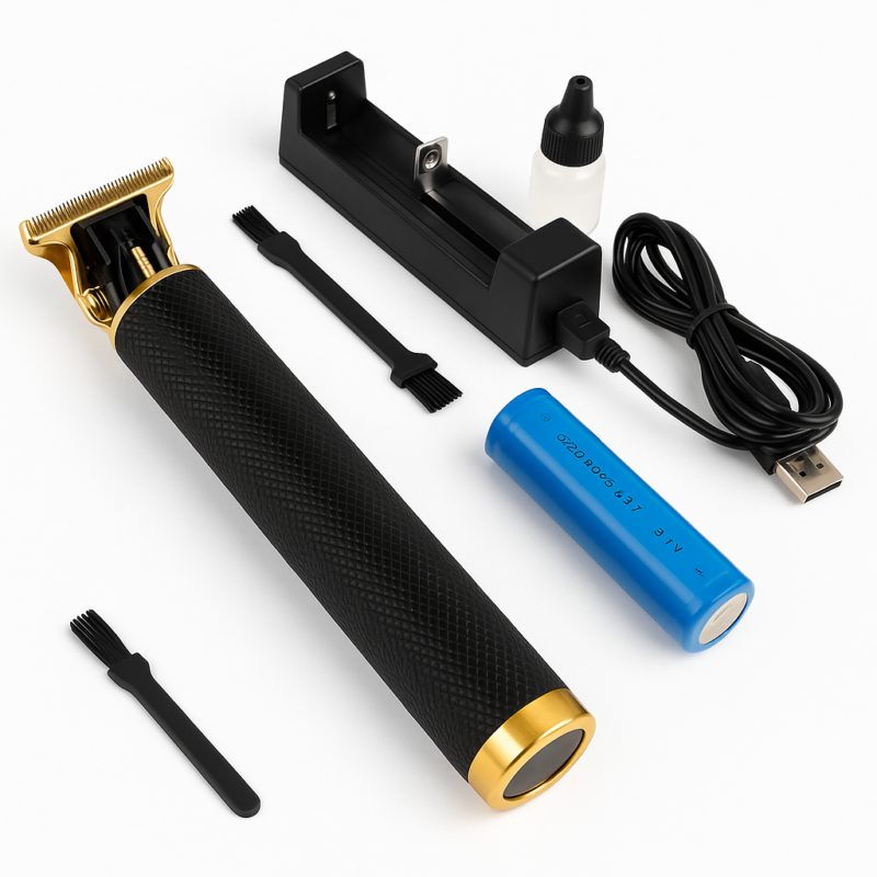 Акумуляторна машинка T9 — бездротовий триммер для стрижки волосся та бороди з USB-зарядкою.