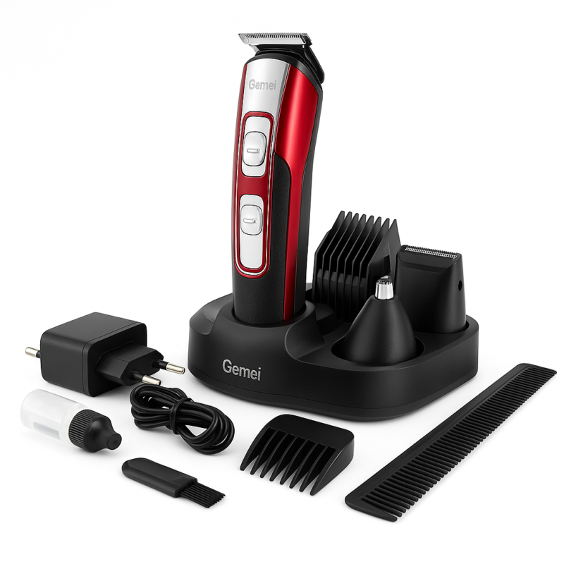 Машинка для стрижки GEMEI GM-592 10 в 1 для догляду за волоссям і бородою