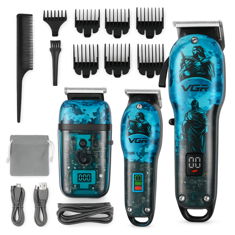 Професійний набір 3в1 VGR V-645 для стрижки, гоління та догляду за волоссям