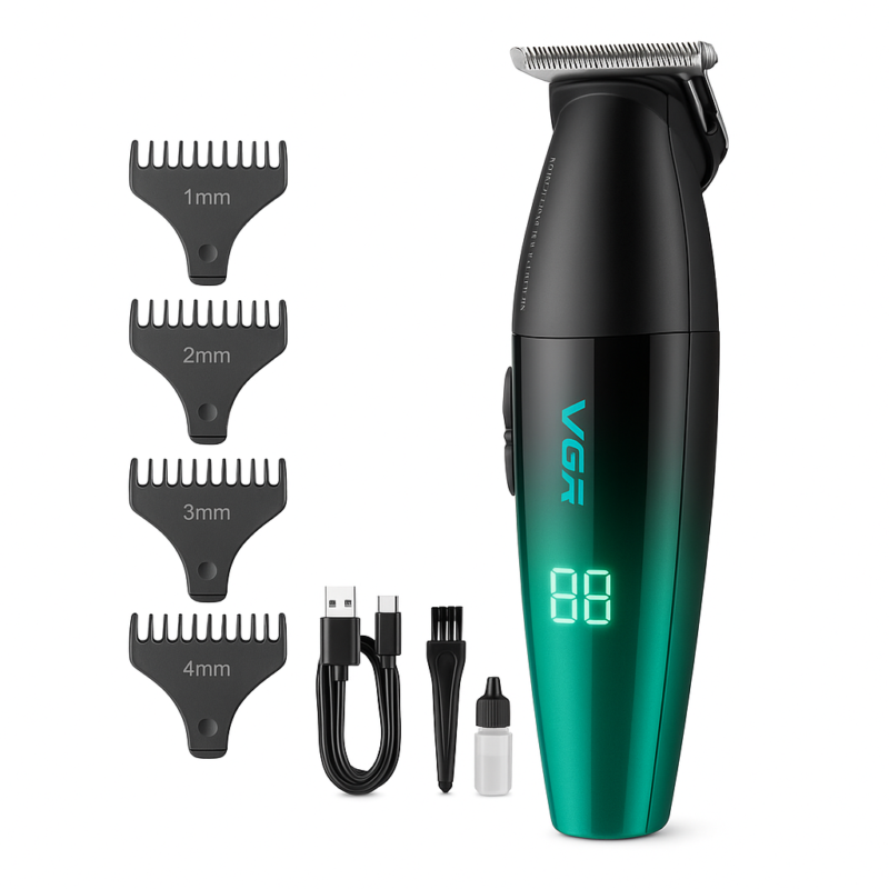 Машинка для стрижки волосся VGR V-906 тример для окантовки та стрижки бороди.
