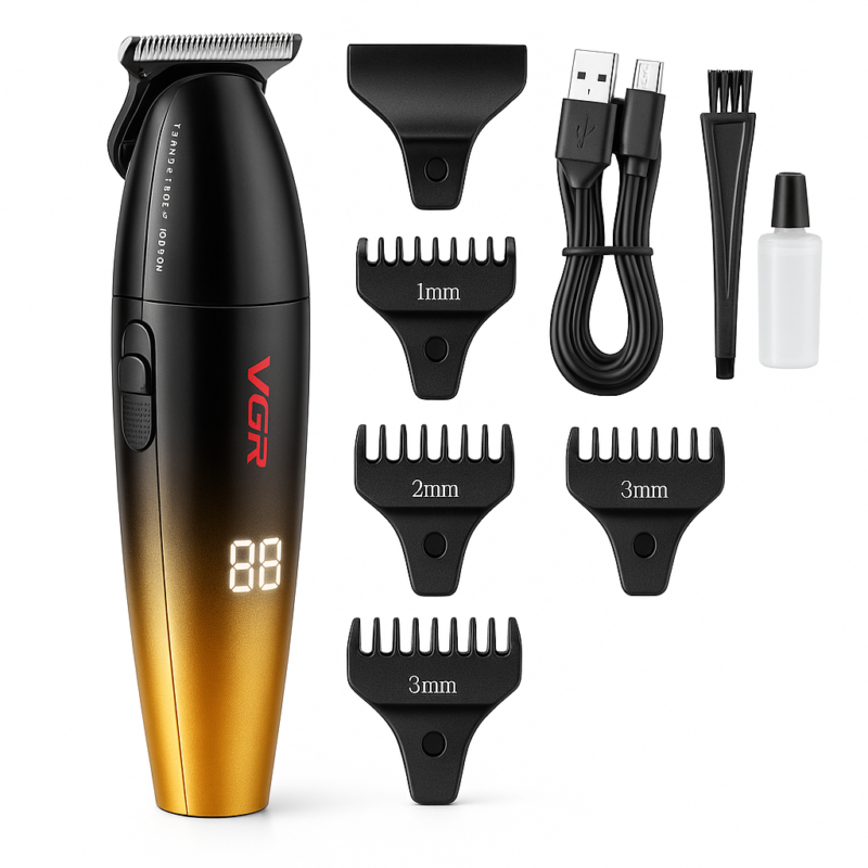 Машинка для стрижки волосся VGR V-906 тример для окантовки та стрижки бороди.
