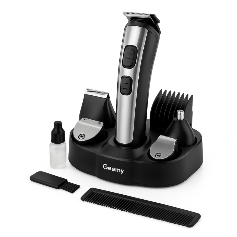 Машинка для стрижки GEMEI GM-592 10в1 — ідеальне рішення для догляду за зовнішністю.