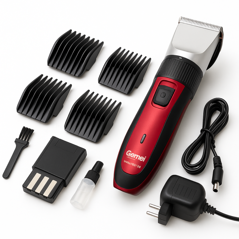 Професійна машинка для стрижки волосся GEMEI GM-550 з двома акумуляторами для ідеальної стрижки