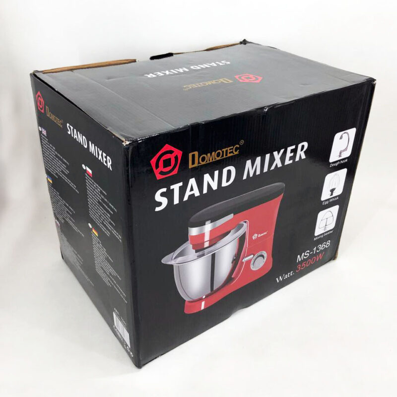Миксер-тестомес Domotec MS-1368 на 6 скоростей, чаша 4 л, 1500 W